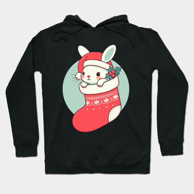 Christmas Stocking Bunny Hoodie by Elysian wear